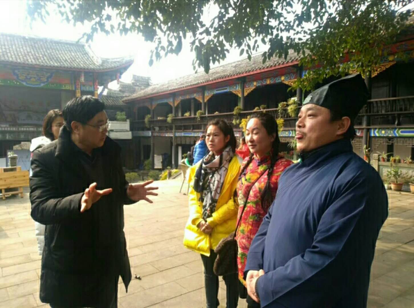 蓬安县旅游公司考察万寿宫文化主题活动!