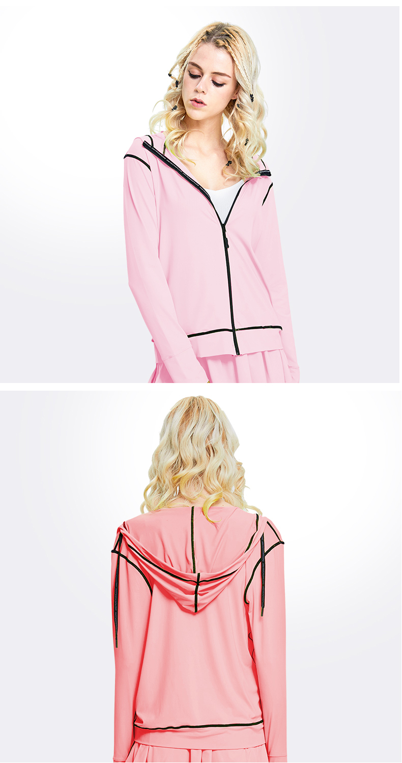 韩国vvc正品 夏季防晒衣女外套新款长袖防晒服中长款户外薄防晒衫